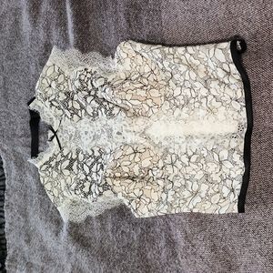 Victoria's Secret High Neck Lace Bustier Bra Top